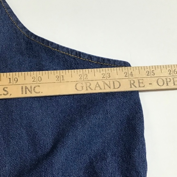 The Vermont Country Store Denim Jumper Midi Dress Womens 2X Prairie CottageCore - Picture 10 of 12